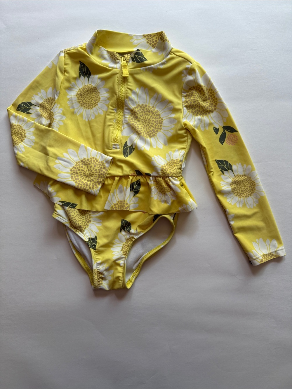 Carter's Yellow Sunflower One Piece Bathing Suit